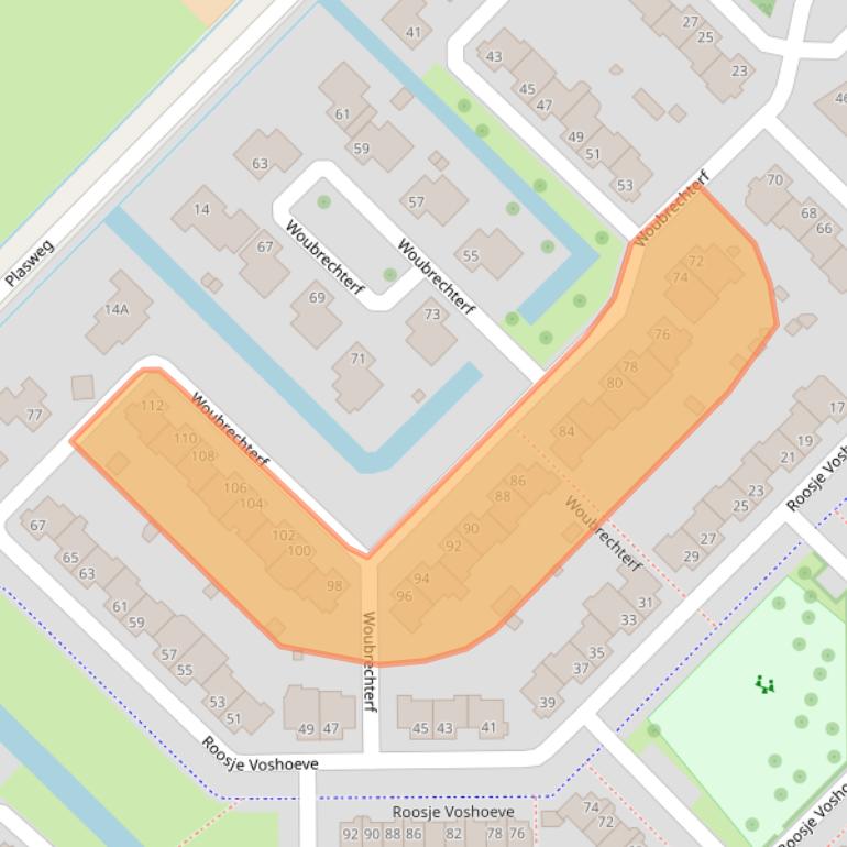 Kaart van postcodegebied 2743HN.