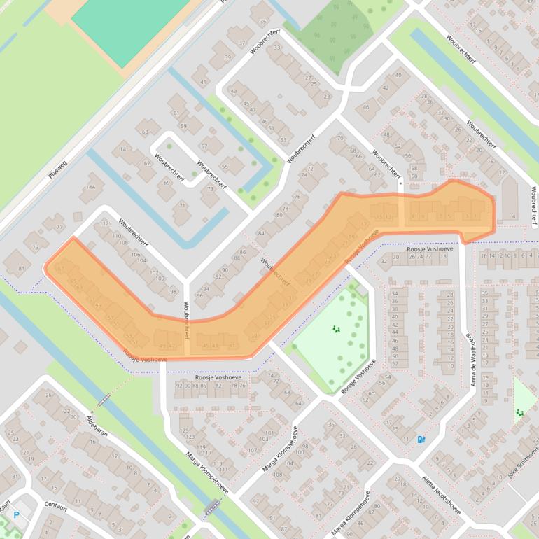 Kaart van postcodegebied 2743HP.