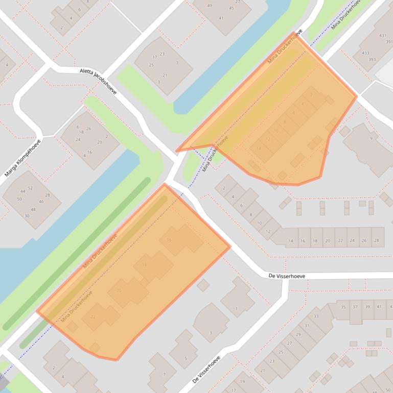 Kaart van postcodegebied 2743JD.