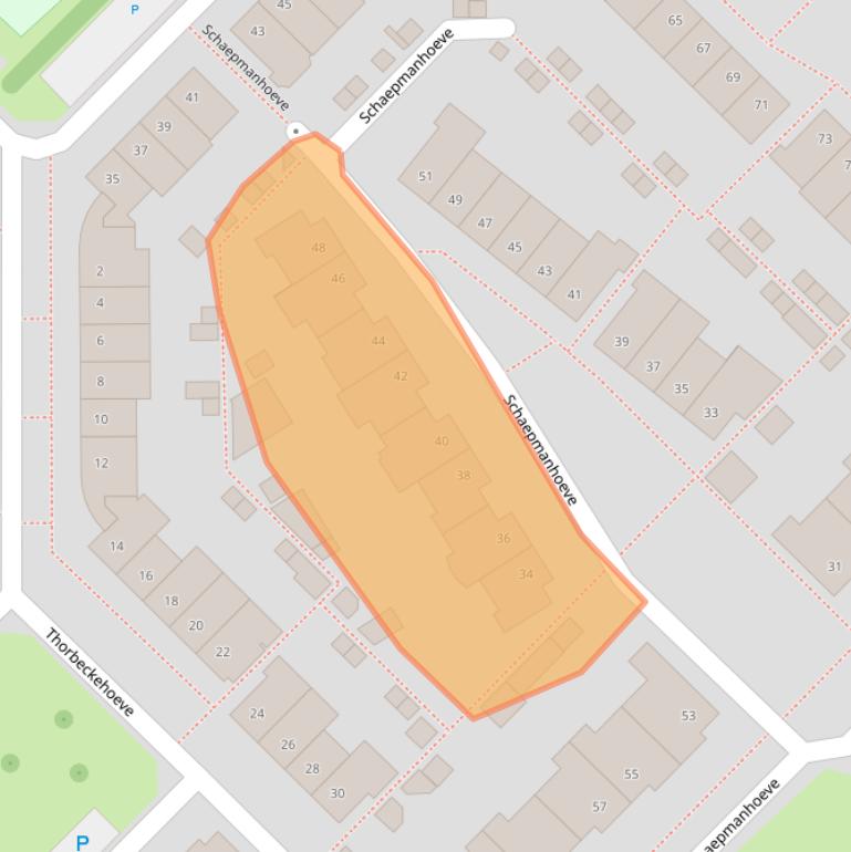 Kaart van postcodegebied 2743JW.