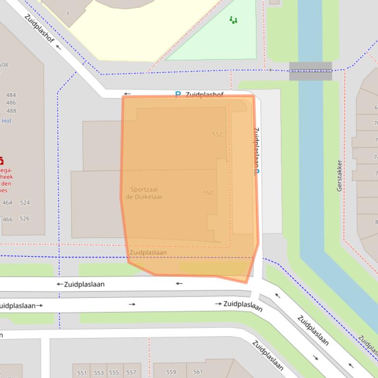 Kaart van postcodegebied 2743KH.