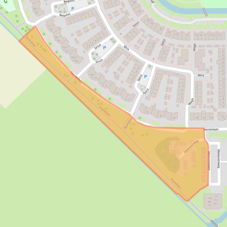 Kaart van postcodegebied 2743LA.