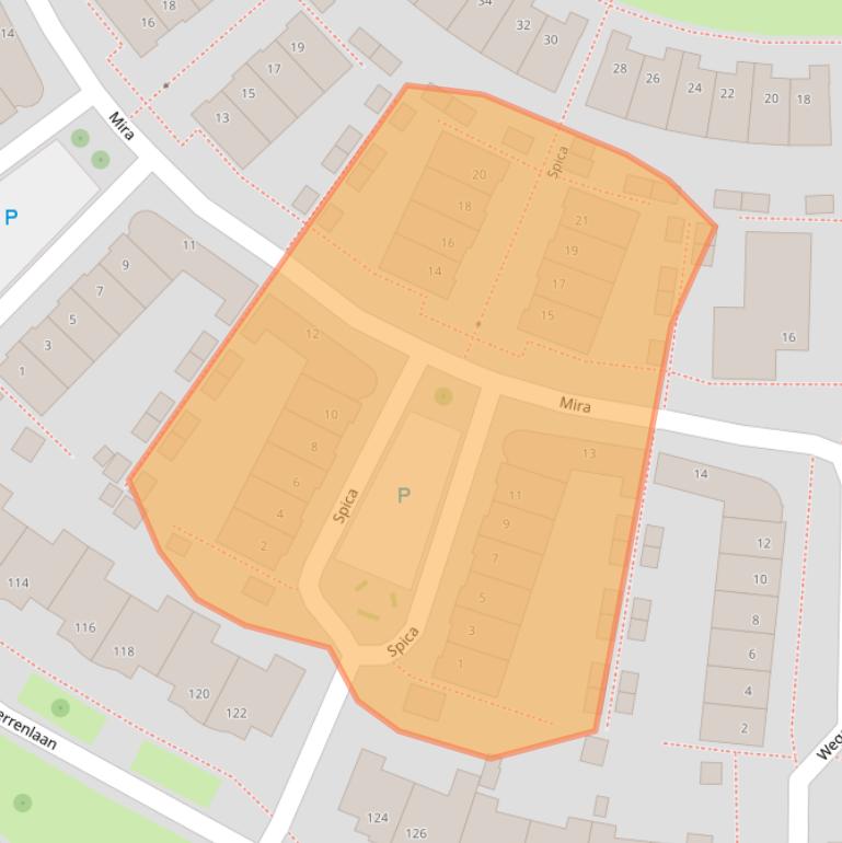 Kaart van postcodegebied 2743MG.