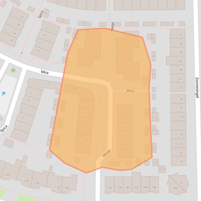 Kaart van postcodegebied 2743MH.