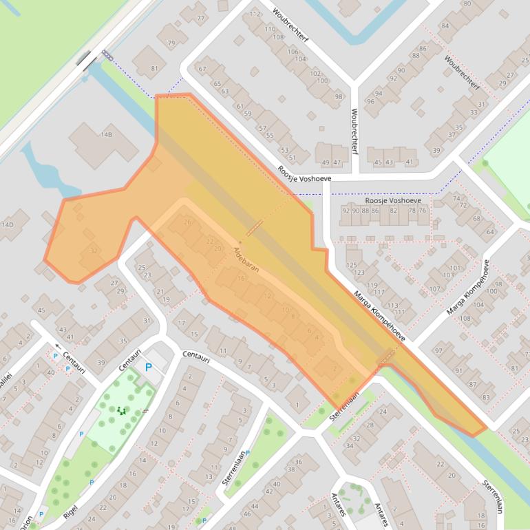 Kaart van postcodegebied 2743ML.