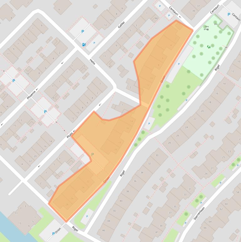 Kaart van postcodegebied 2743MM.