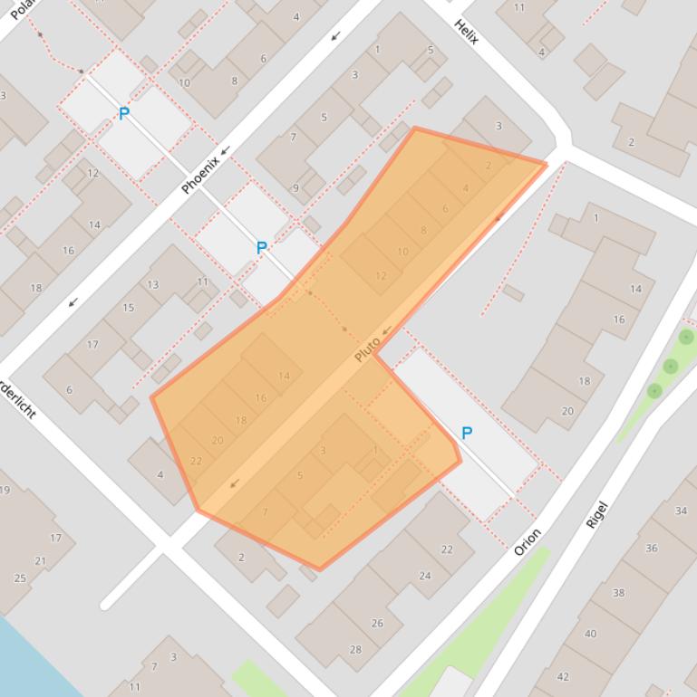 Kaart van postcodegebied 2743MS.