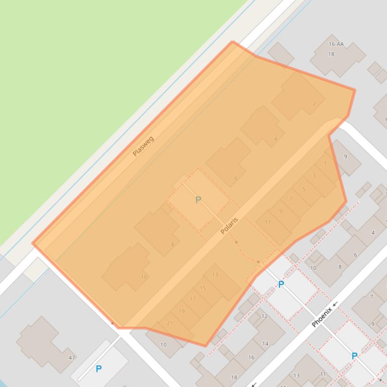 Kaart van postcodegebied 2743MV.