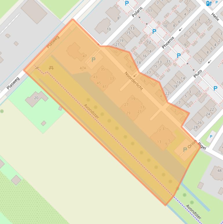 Kaart van postcodegebied 2743MW.