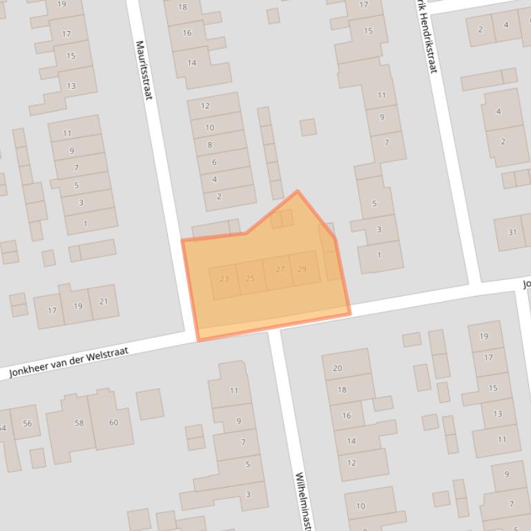 Kaart van postcodegebied 2751AM.