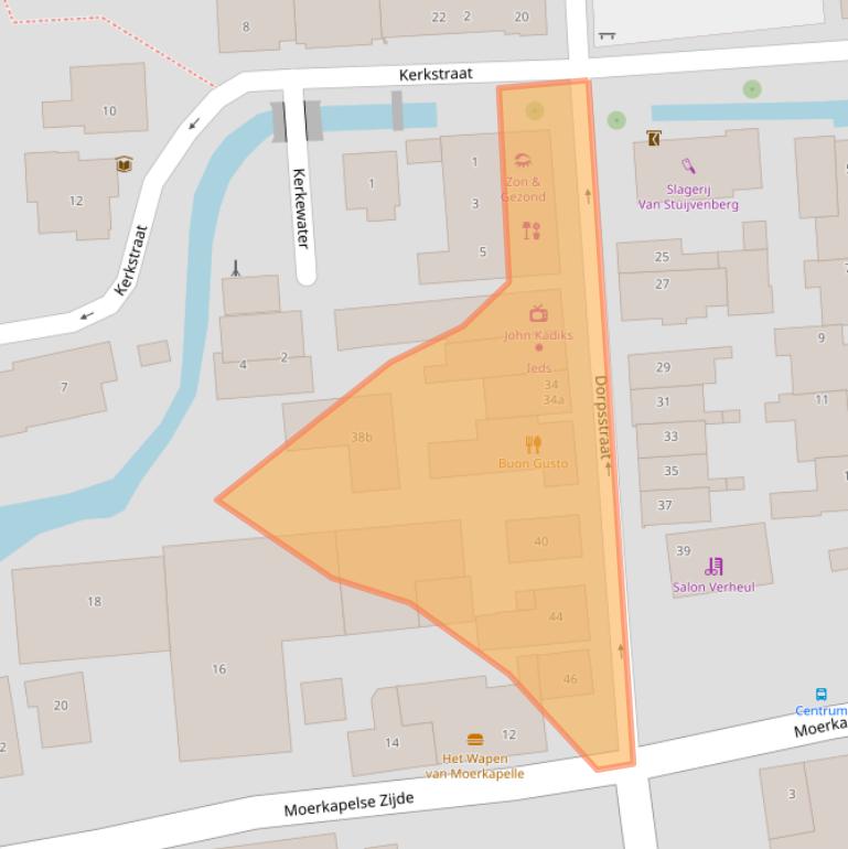 Kaart van postcodegebied 2751BA.