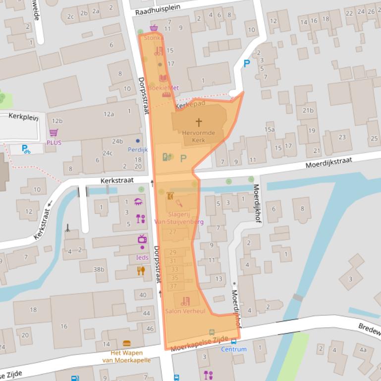 Kaart van postcodegebied 2751BB.