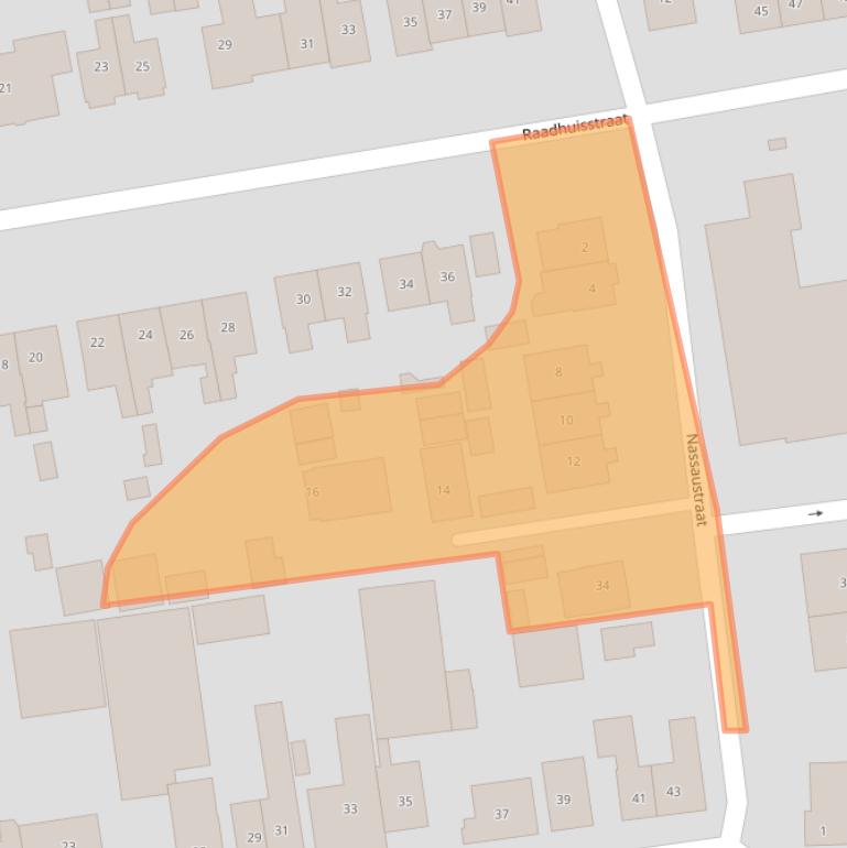 Kaart van postcodegebied 2751BC.