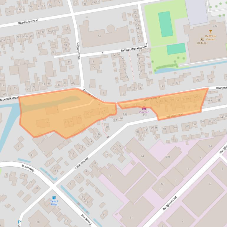 Kaart van postcodegebied 2751BH.