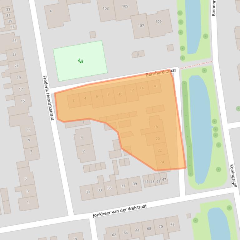 Kaart van postcodegebied 2751BR.