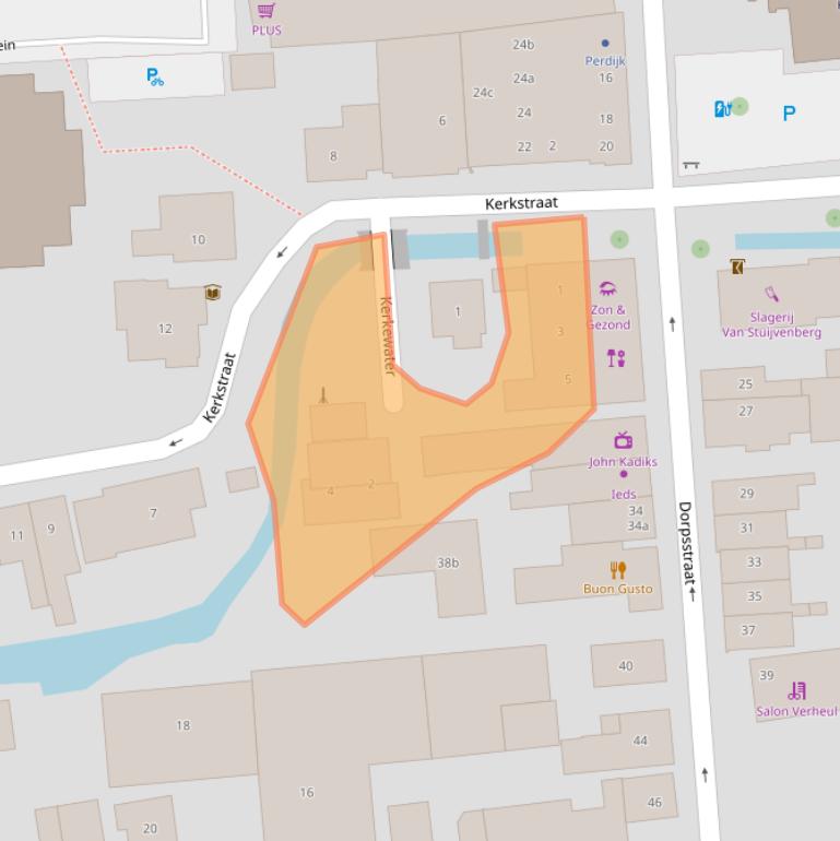 Kaart van postcodegebied 2751BZ.