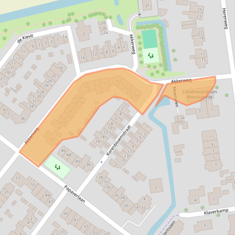 Kaart van postcodegebied 2751CH.