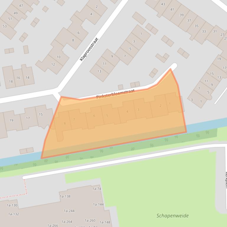 Kaart van postcodegebied 2751CK.