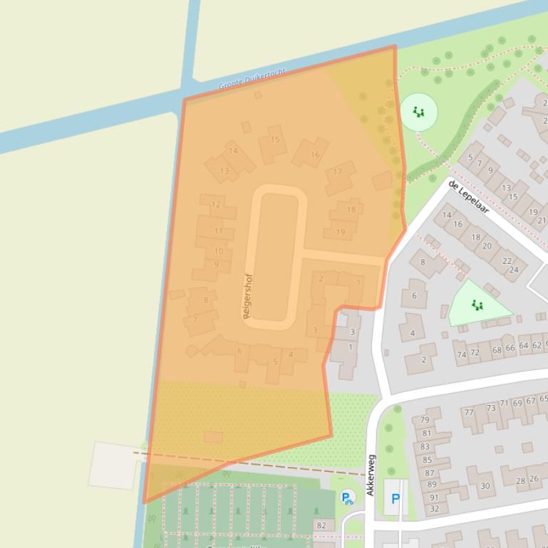 Kaart van postcodegebied 2751CV.