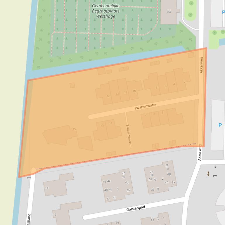 Kaart van postcodegebied 2751CX.