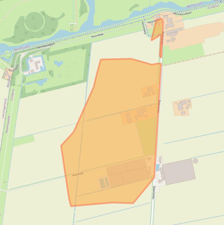 Kaart van postcodegebied 2751DC.