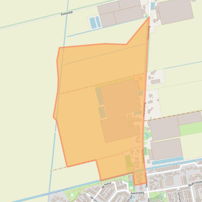 Kaart van postcodegebied 2751DD.