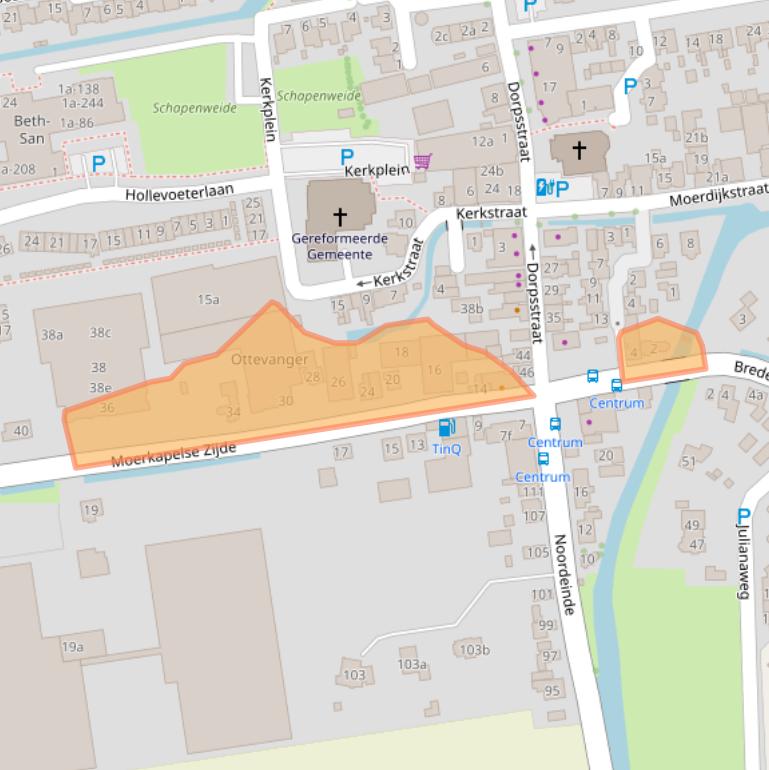 Kaart van postcodegebied 2751DL.