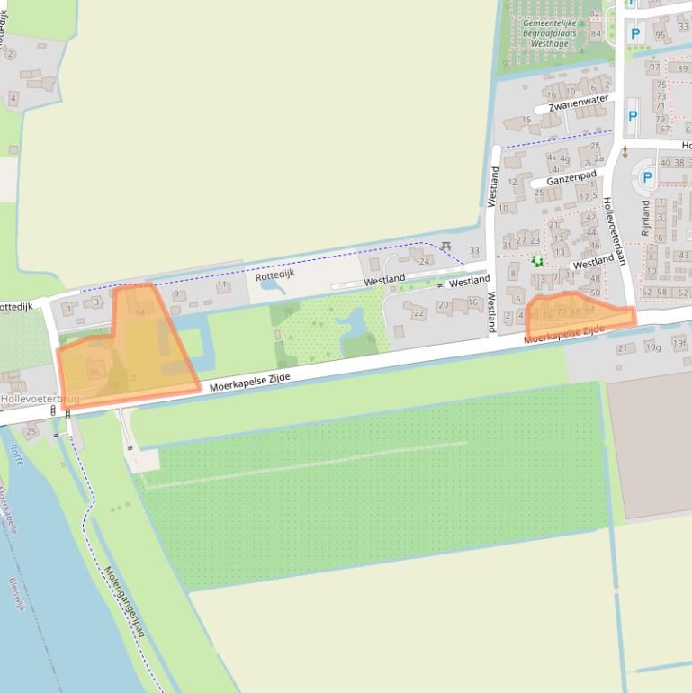 Kaart van postcodegebied 2751DP.