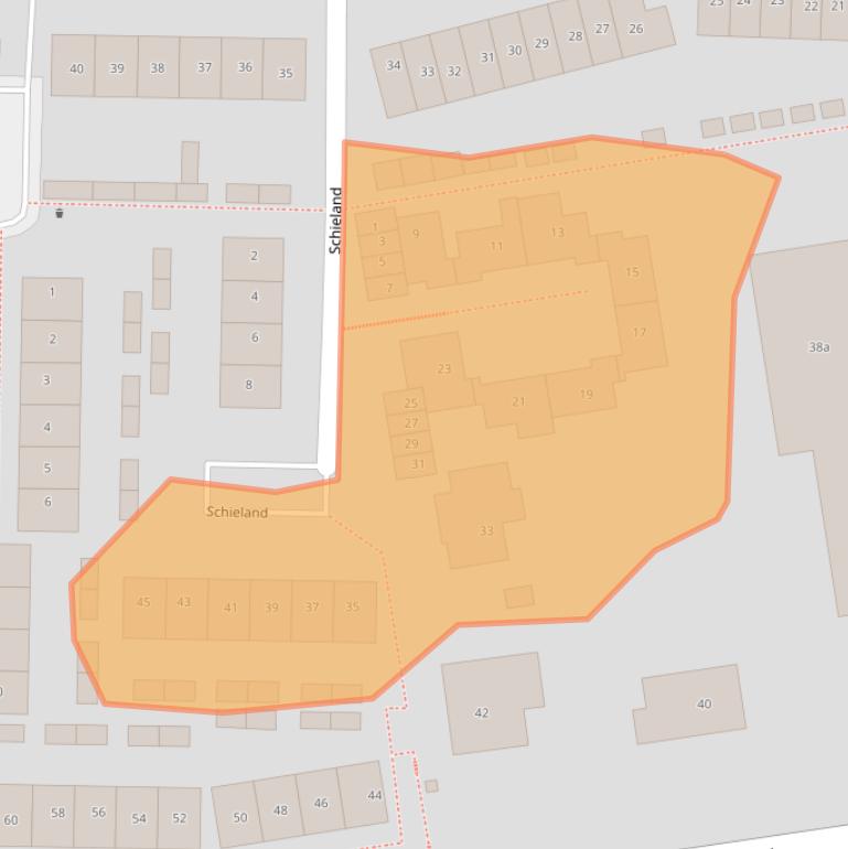 Kaart van postcodegebied 2751DZ.