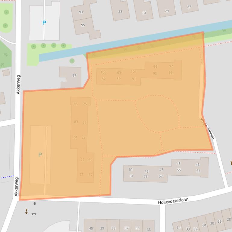 Kaart van postcodegebied 2751EJ.