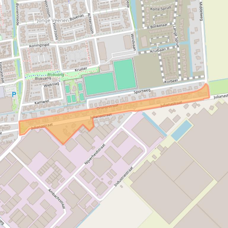 Kaart van postcodegebied 2751GB.