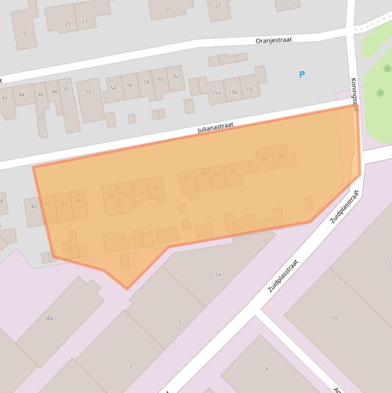 Kaart van postcodegebied 2751GE.