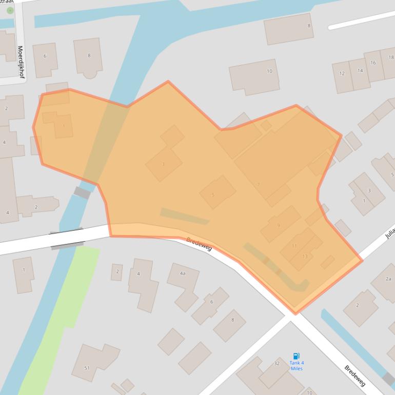 Kaart van postcodegebied 2751GG.