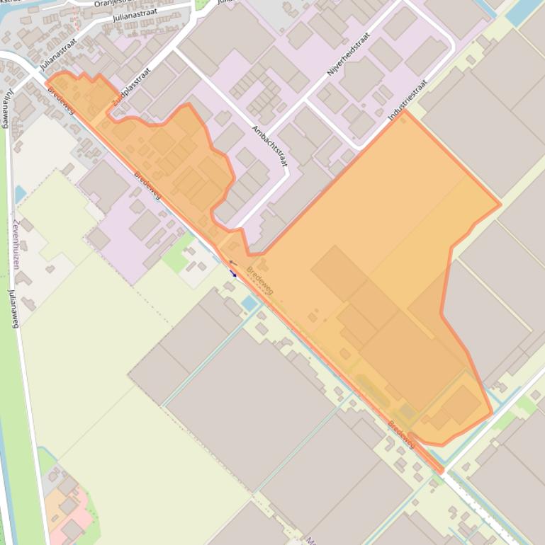 Kaart van postcodegebied 2751GH.