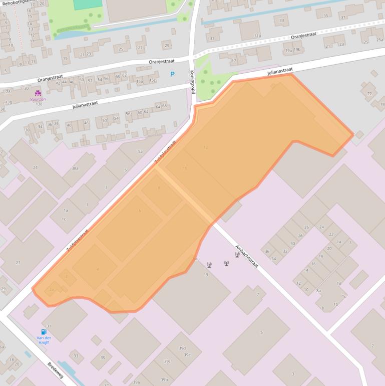 Kaart van postcodegebied 2751GN.