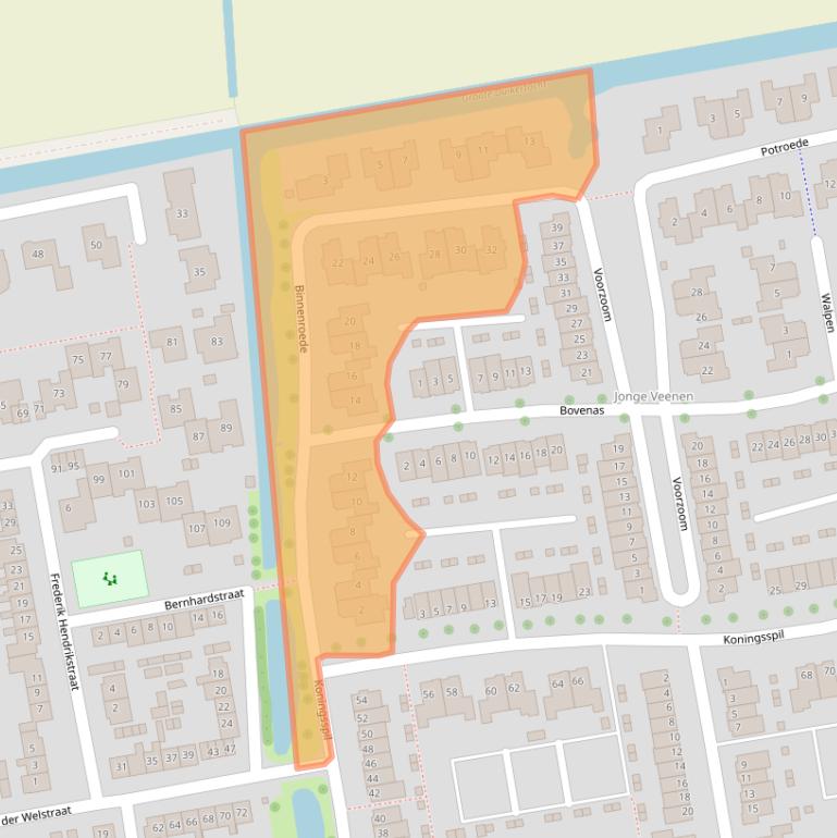 Kaart van postcodegebied 2751HA.