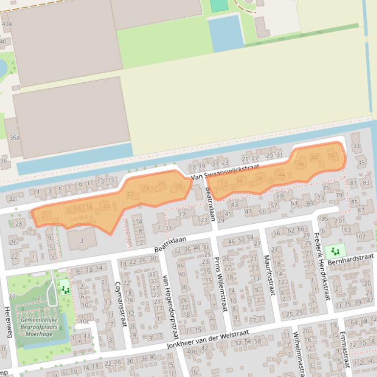 Kaart van postcodegebied 2751XL.