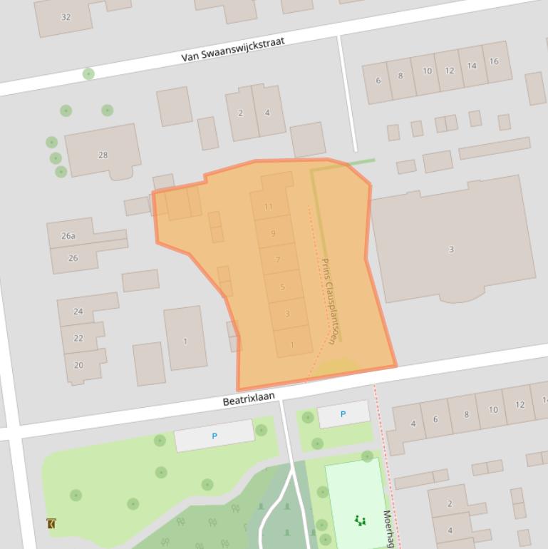 Kaart van postcodegebied 2751XP.