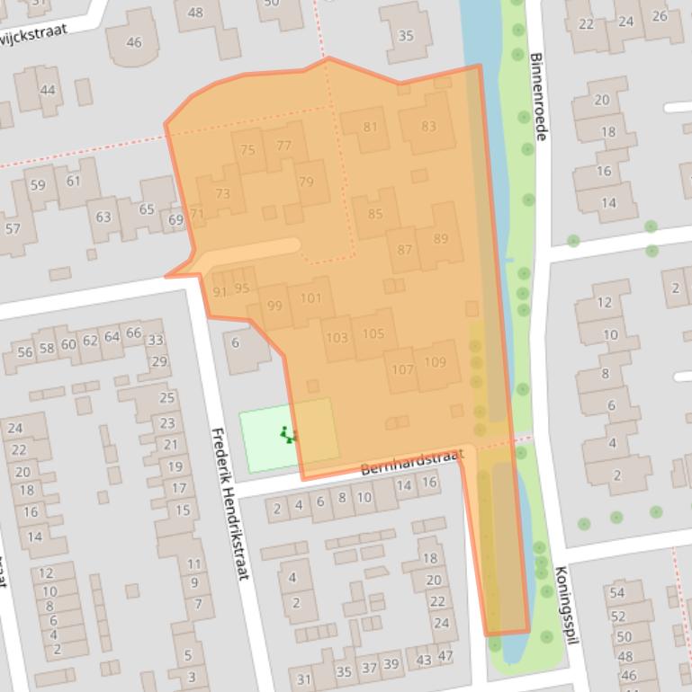 Kaart van postcodegebied 2751XX.