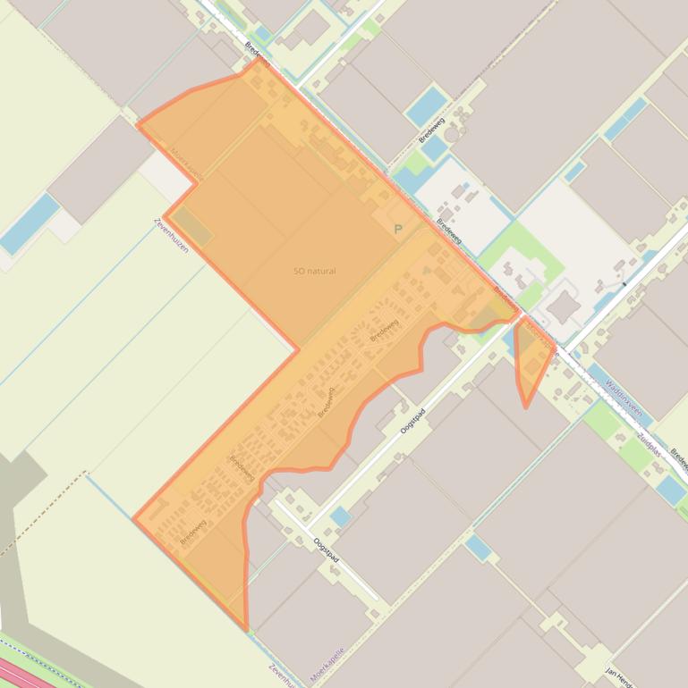 Kaart van postcodegebied 2752AB.