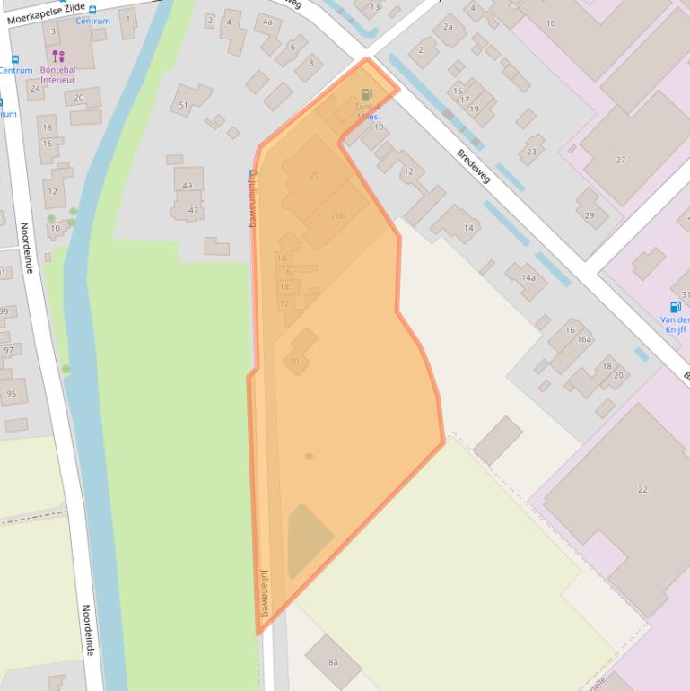 Kaart van postcodegebied 2752BC.