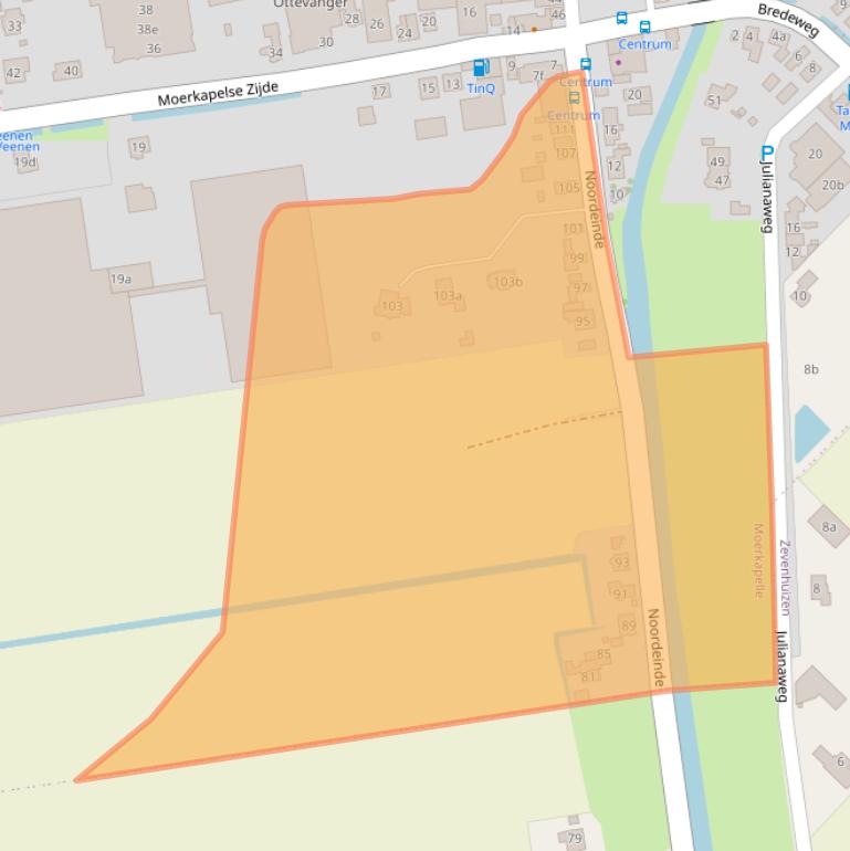 Kaart van postcodegebied 2752BG.