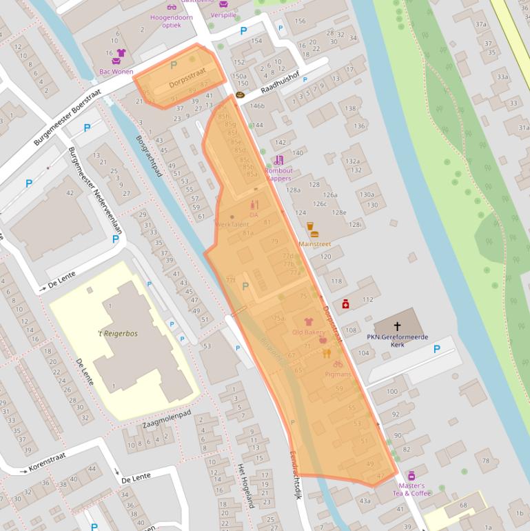 Kaart van postcodegebied 2761AA.