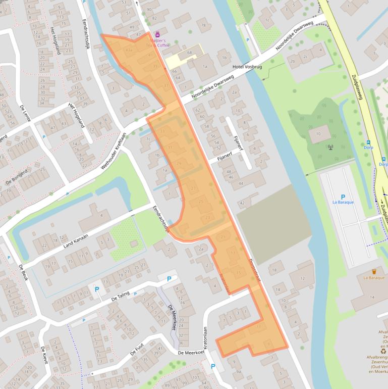 Kaart van postcodegebied 2761AB.