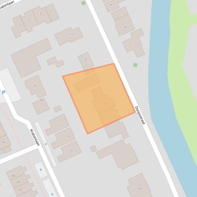 Kaart van postcodegebied 2761AC.