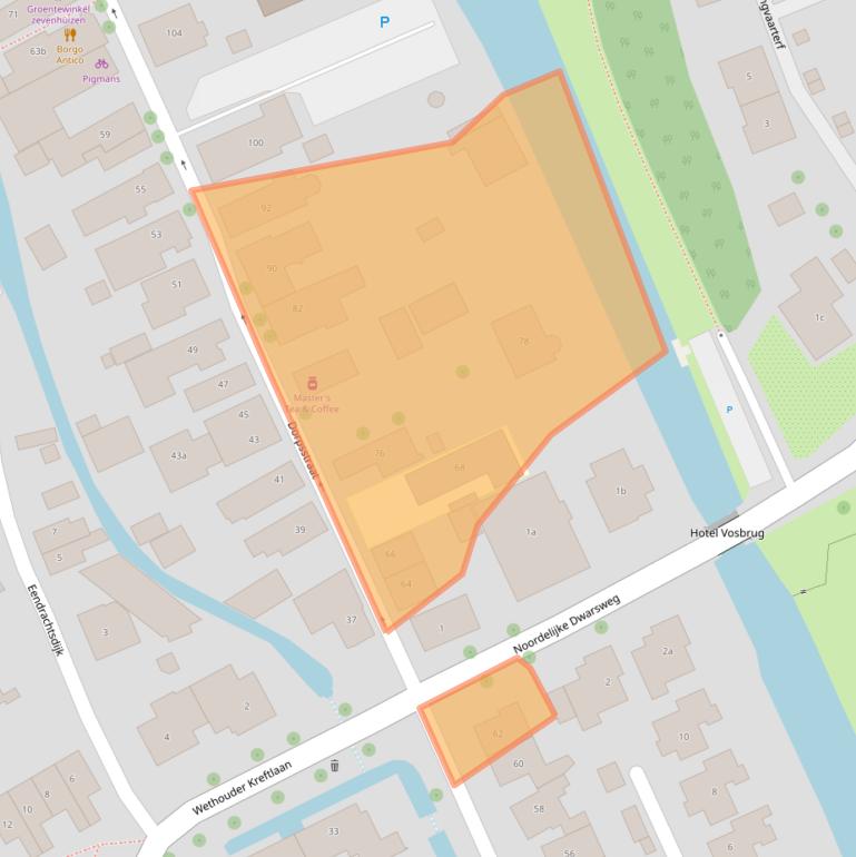 Kaart van postcodegebied 2761AG.