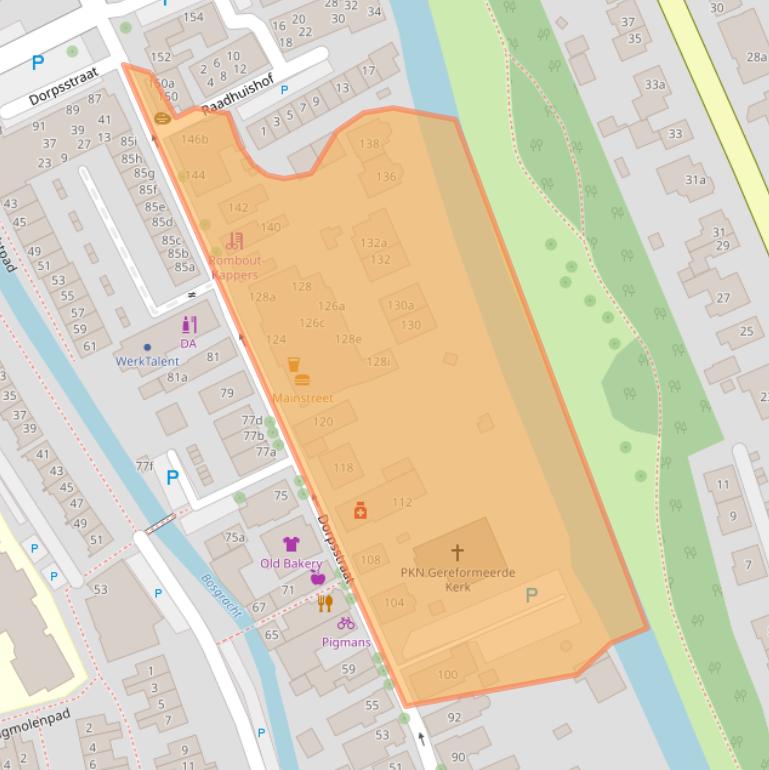 Kaart van postcodegebied 2761AH.