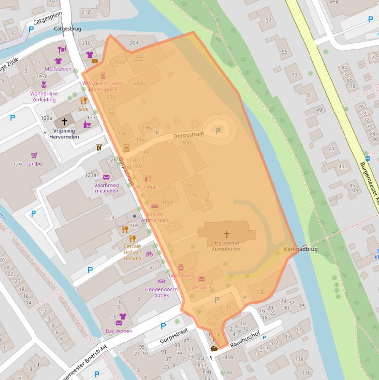 Kaart van postcodegebied 2761AJ.