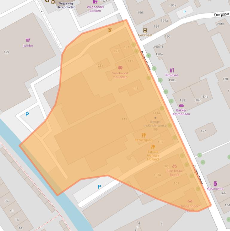 Kaart van postcodegebied 2761AN.