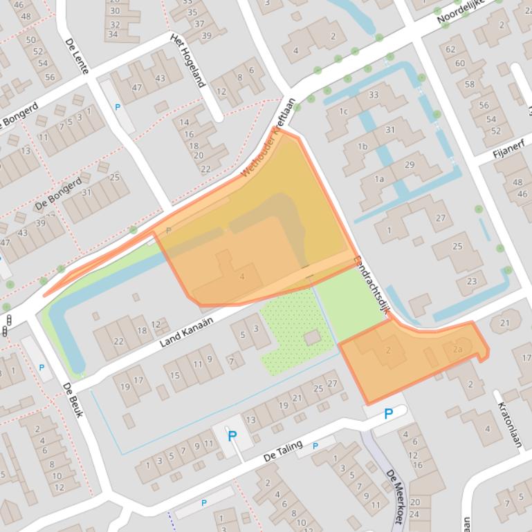 Kaart van postcodegebied 2761AT.